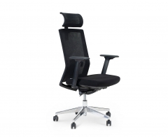 Кресло офисное Партнер aluminium Черный